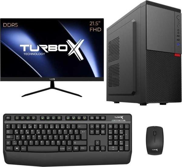 Turbox Tx5577 i7 12700 16GB DDR5 Ram 256GB M.2 NVMe SSD 21.5 inç FHD Masaüstü Ofis Bilgisayarı - Image 1