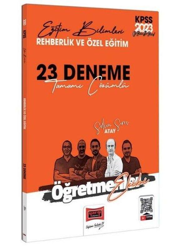 2023 KPSS Eğitim Bilimleri Öğretmenler Ekibi Rehberlik ve Özel Eğitim Tamamı Çözümlü 23 Deneme Sınav - Yargı Yayınları - Image 1