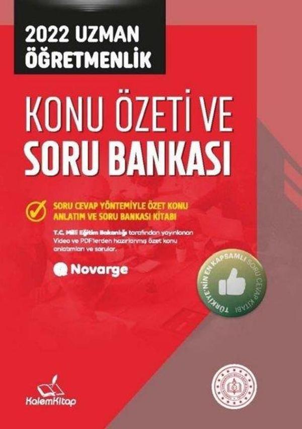 2022 Uzman Öğretmenlik Konu Özeti ve Soru Bankası - Kalem Kitap - Image 1
