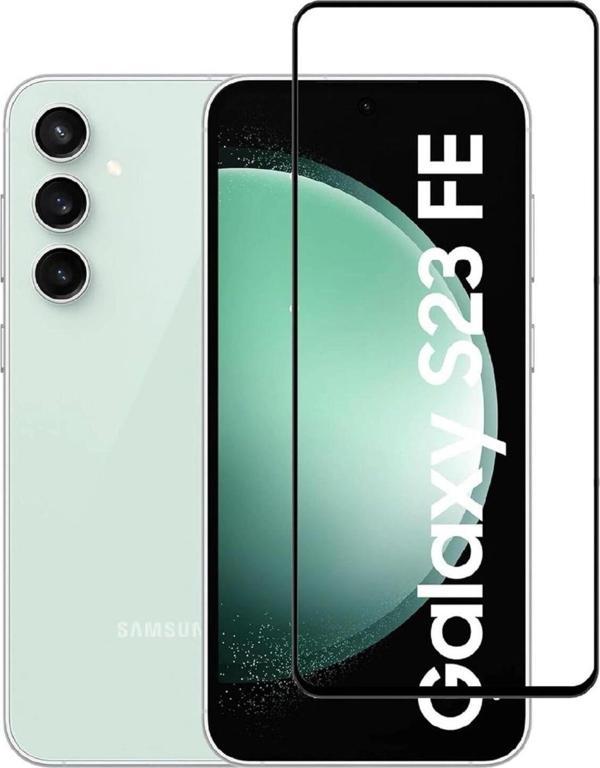 Samsung Galaxy S23 Fe Uyumlu Elektriklenme Önleyici Anti-Static Tam Kaplayan Temperli Cam Ekran Koru - Image 1