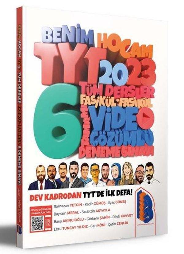 2023 6'lı TYT Tüm Dersler Tamamı Video Çözümlü Fasikül Fasikül Deneme Sınavı - Benim Hocam Yayınları - Image 1