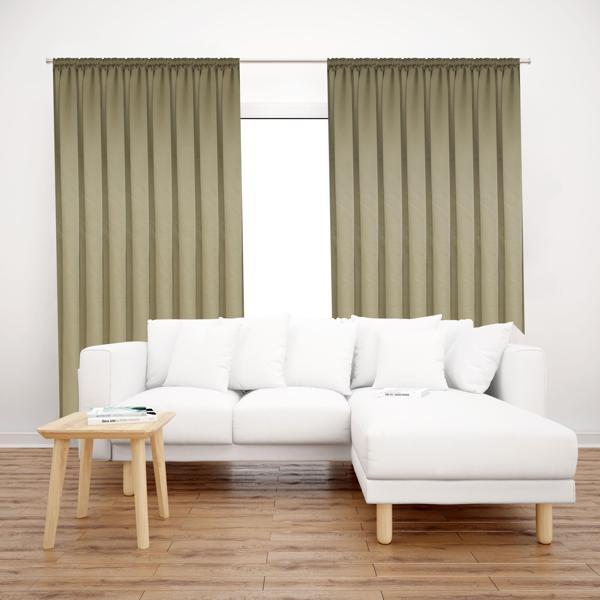 Premier Home Saten Fon Perde 140X260 Gold - Image 1