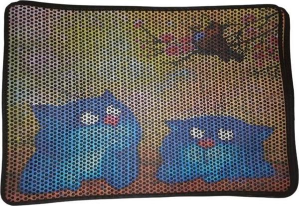 Nanbell Büyük Elekli Çift Katlı Kedi Kumu Paspası 75X59 cm Desenli No:13 - Image 1