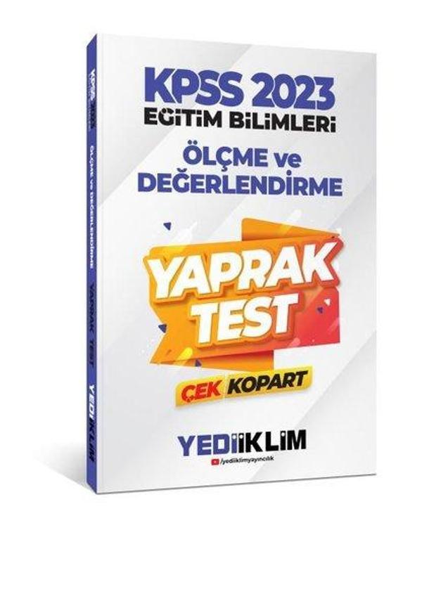 2023 KPSS Eğitim Bilimleri Ölçme ve Değerlendirme Çek Kopart Yaprak Test - Yediiklim Yayınları - Image 1