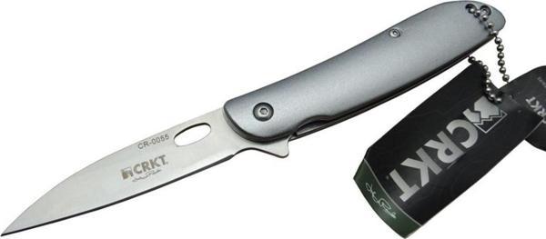 CRKT CR 0055 Kamp Çakı 18 cm - Otomatik, Metal Saplı, Kılıflı, Kutulu - Image 1