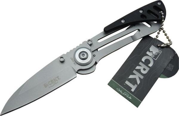 CRKT CR 0087 BK Kamp Çakı 18 cm - Metal Saplı, Otomatik, Kılıflı - Image 1