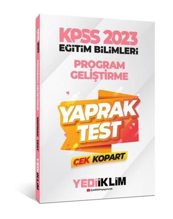 2023 KPSS Eğitim Bilimleri Program Geliştirme Çek Kopart Yaprak Test - Yediiklim Yayınları - Image 1