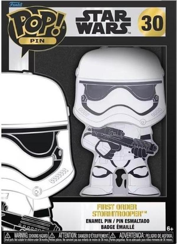 Funko Pop Pin Star Wars First Order Stormtrooper 30 (Glow in Dark) - Image 1