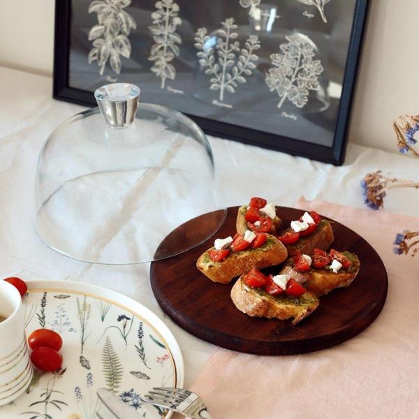 Akayev Ahşap 24 Cm Cam Fanus - Image 1