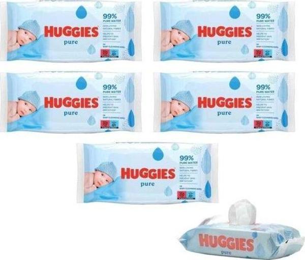 Huggies Pure Yenidoğan Hassas Islak Havlu 72 Yaprak 5'li Paket (432 Yaprak) - Image 1