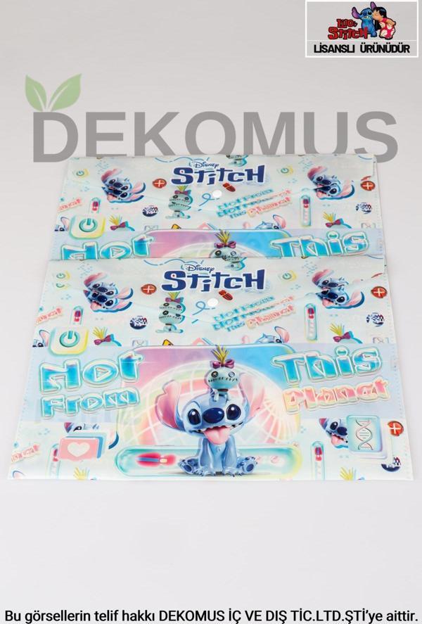 Stitch Yeni Sezon Lisanslı 2li ÇıtÇıtlı Dosya - Image 1