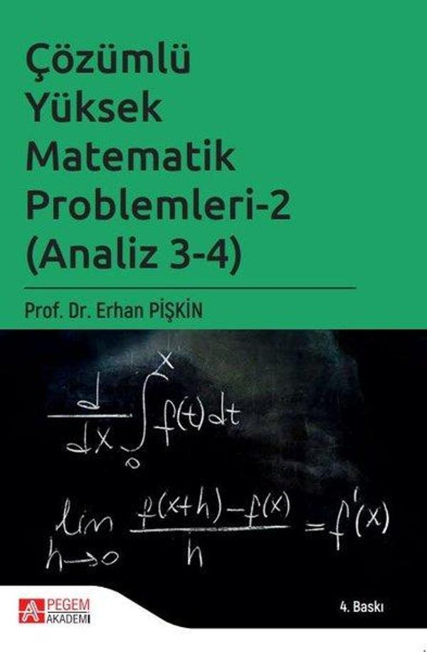 Çözümlü Yüksek Matematik Problemleri 2 - Pegem Akademi Yayıncılık - Image 1