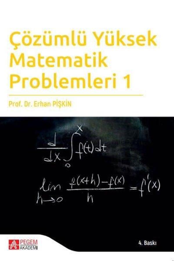Çözümlü Yüksek Matematik Problemleri 1 - Pegem Akademi Yayıncılık - Image 1