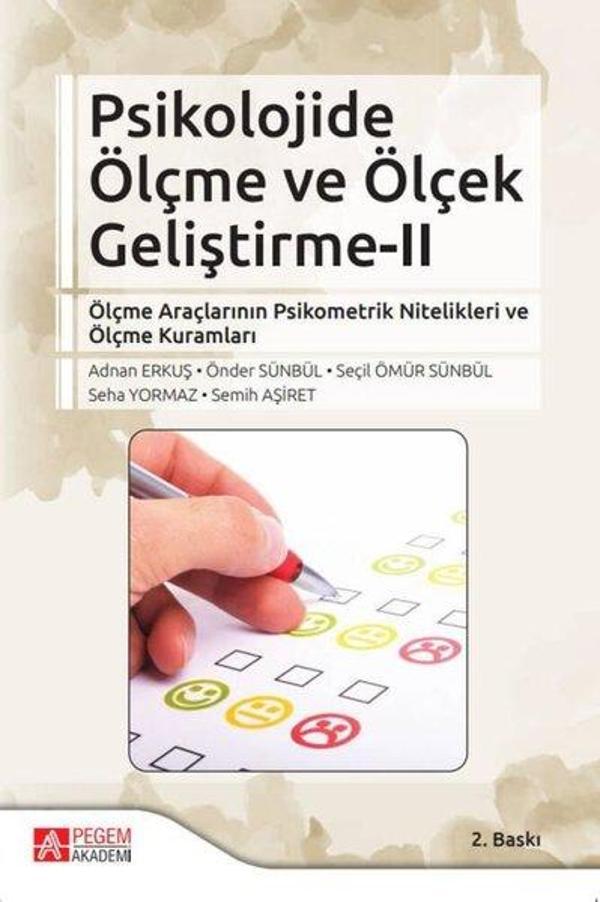 Psikolojide Ölçme ve Ölçek Geliştirme 2 - Pegem Akademi Yayıncılık - Image 1