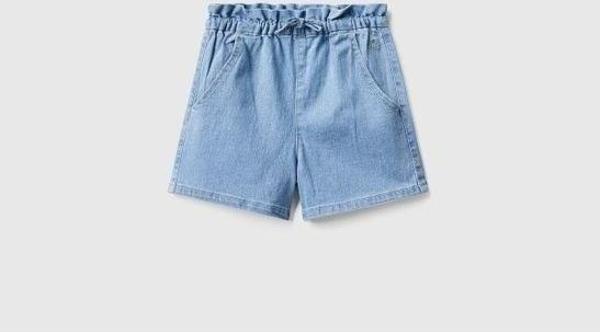 Benetton Kız Çocuk Denim Çocuk Şort - Image 1