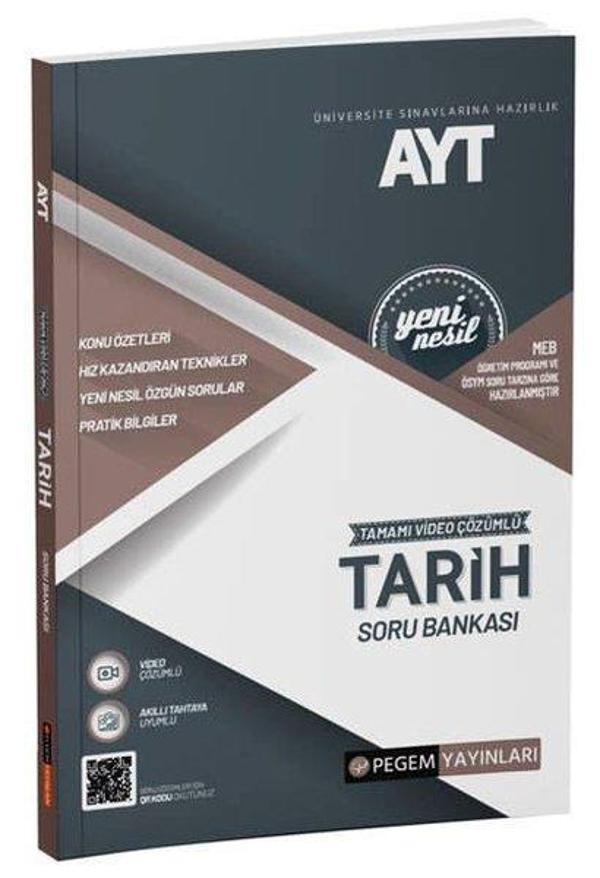 AYT Tarih Soru Bankası - Pegem Akademi Yayıncılık - Image 1