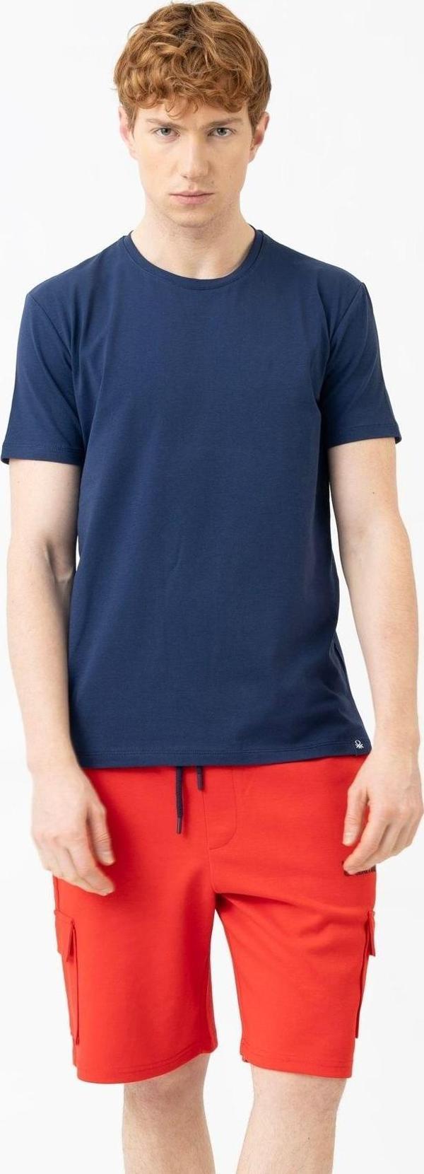 Benettton Erkek Lacivert T-Shirt - Image 1