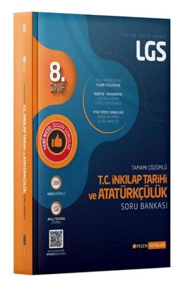 8.Sınıf LGS T.C. İnkılap Tarihi ve Atatürkçülük Soru Bankası - Pegem Akademi Yayıncılık - Image 1