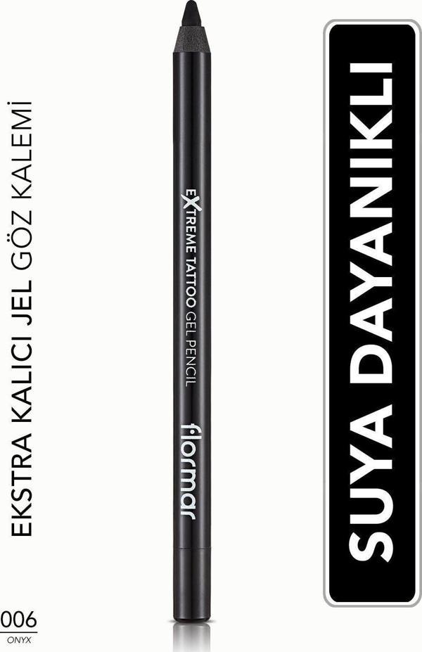 Flormar Extreme Tattoo Gel Pencil 006 Onyx Göz Kalemi - Image 1