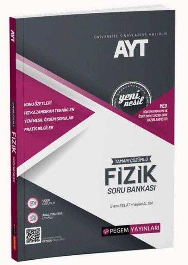 AYT Fizik Soru Bankası - Pegem Akademi Yayıncılık - Image 1