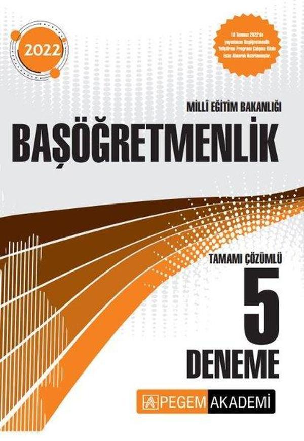 2022 Milli Eğitim Bakanlığı Başöğretmenlik 5 Deneme - Pegem Akademi Yayıncılık - Image 1
