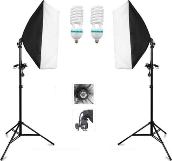 HLYPRO Ev Ortamında Kamera Çekimleri Için 50X70 Softbox Sürekli Işık Seti - Image 1