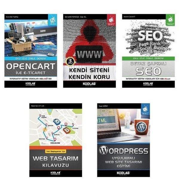 Yeni Başlayanlar için Kolay Web Programlama Seti - 5 Kitap Takım - Kodlab - Image 1