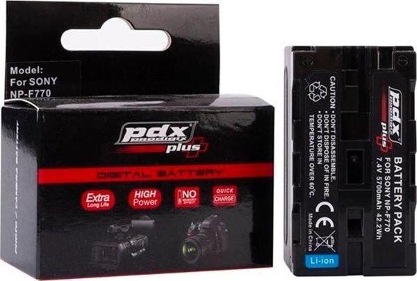 PDX Np-F770 Xs Batarya Pil 7700Mah Mc1000 Mc1500 Mc2000 Mc2500 Hdv - Image 1