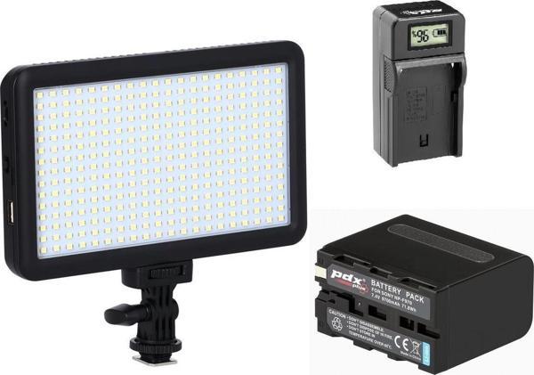 PDX Np-F970, Kalın Bataryalı, Pdx Led-320 Kamera Işığı - Image 1