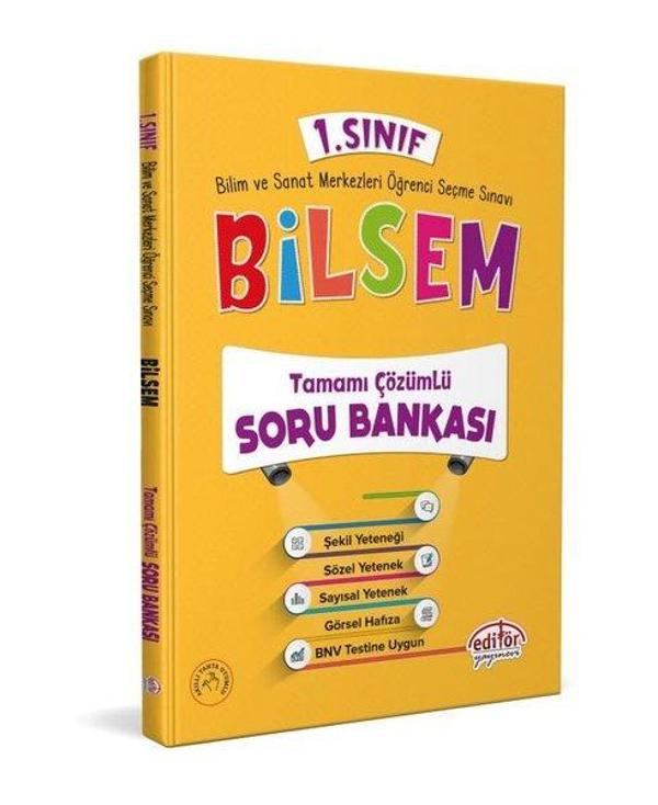 1.Sınıf Bilsem Tamamı Çözümlü Soru Bankası - Editör - Image 1