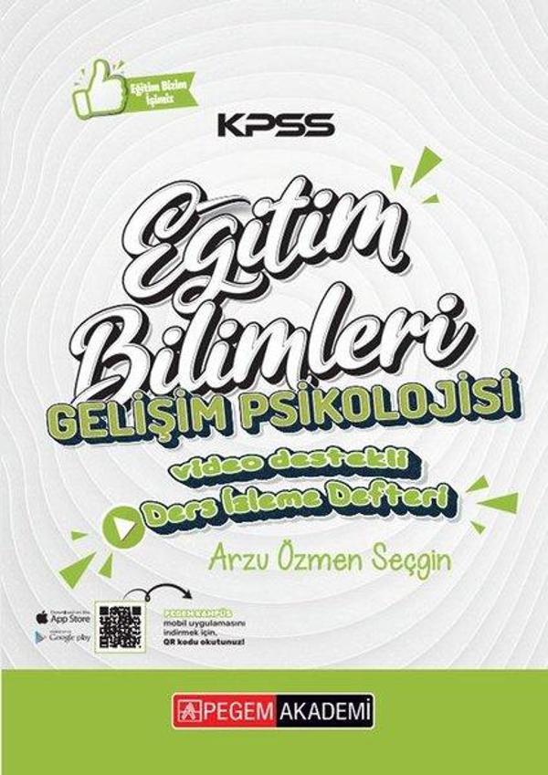 KPSS Eğitim Bilimleri Gelişim Psikolojisi Ders İzleme Defteri - Pegem Akademi Yayıncılık - Image 1