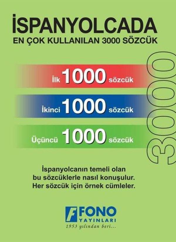 İspanyolcada En Çok Kullanılan 3000 Sözcük - Fono Yayınları - Image 1