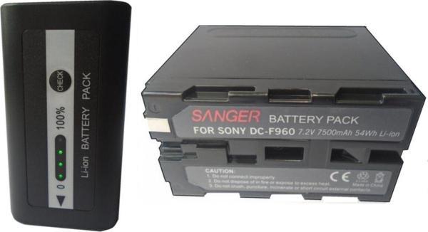 SANGER 7500 Mah Göstergeli Np-F970 6 Led Işık Bataryası - Image 1