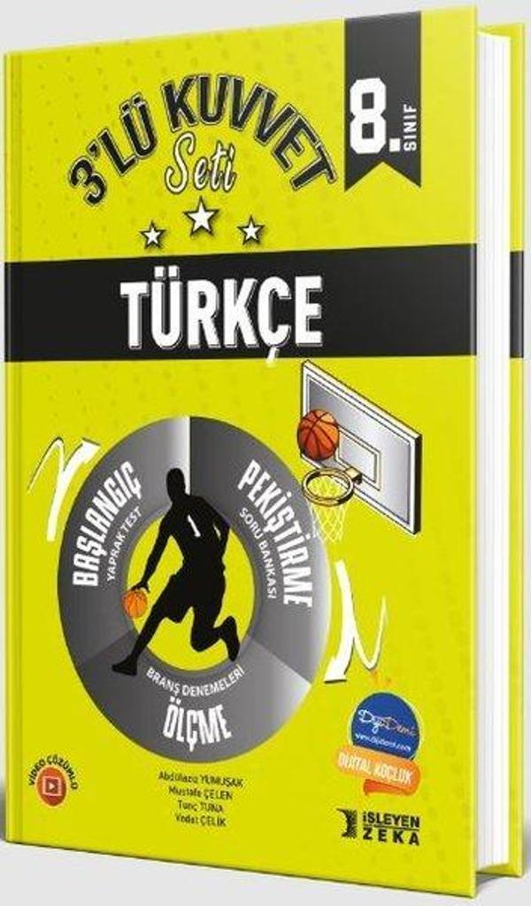2023 8.Sınıf Türkçe 3'lü Kuvvet Serisi Set - İşleyen Zeka Yayınları - Image 1
