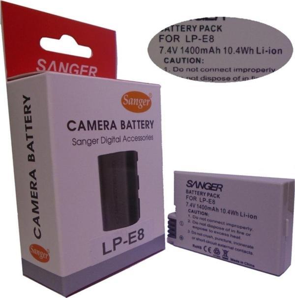 SANGER Canon Eos, Rebel, T2İ, T3İ, T4İ, T5İ Fotoğraf Makinesi Şarj Aleti - Image 1