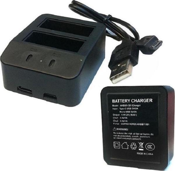 SANGER Hero 6 Black Çiftli Şarj Aleti - Image 1