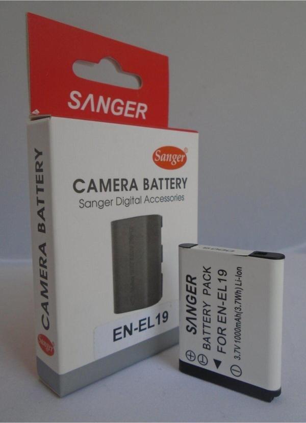 SANGER Nikon Coolpix S3100 Bataryası, 4100 Bataryası, Pil - Image 1