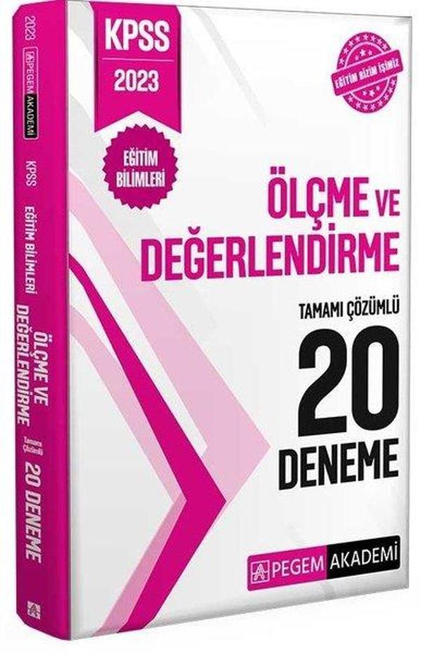 2023 KPSS Eğitim Bilimleri Ölçme ve Değerlendirme 20 Deneme - Pegem Akademi Yayıncılık - Image 1