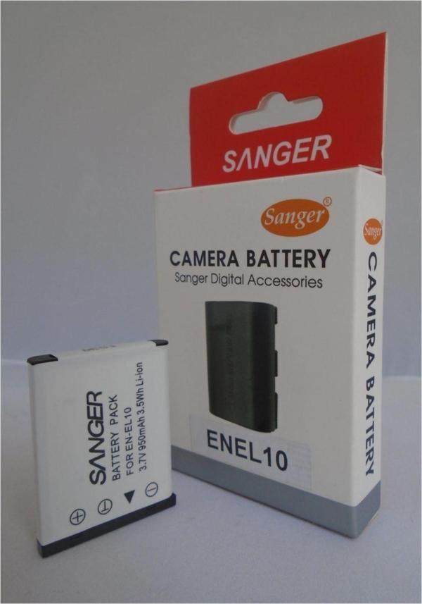SANGER Nikon En-El10 Coolpix S210 Bataryası - Image 1