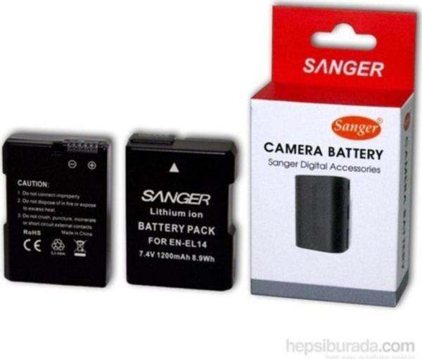 Sanger Nikon En-El14 Enel14 Batarya Pil - Image 1
