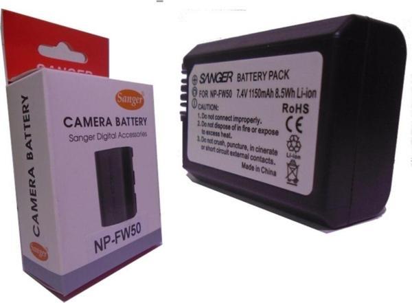 SANGER Np-Fw50 Batarya,Sony A6500 Fotoğraf Makinesi Bataryası - Image 1
