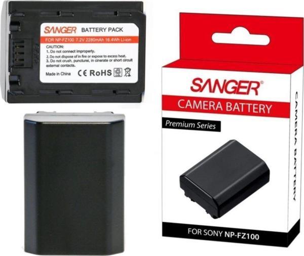 SANGER Np-Fz100 Sony A73, A7R 3, A9 Batarya, Pil - Image 1