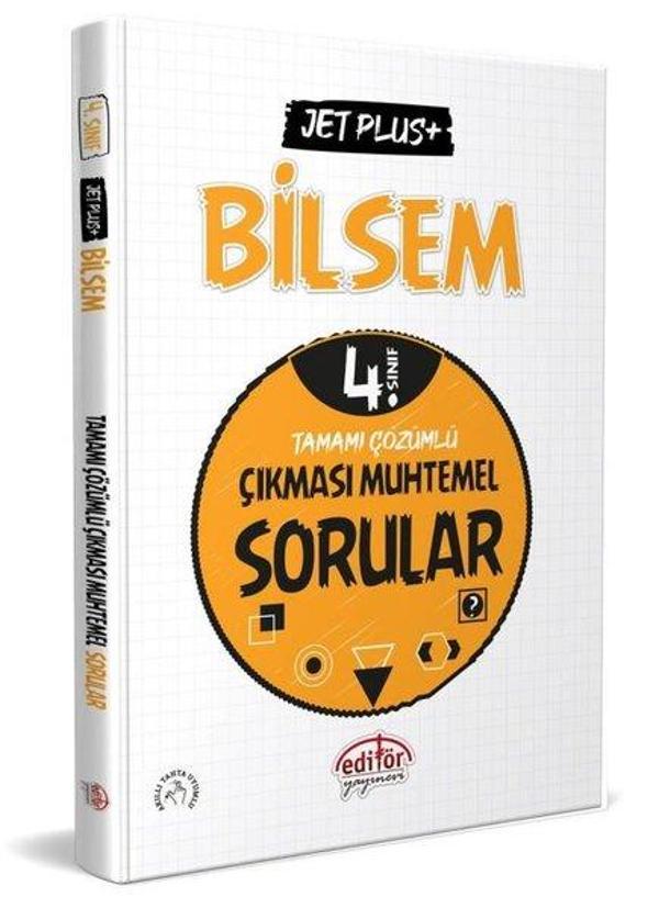 4.Sınıf Bilsem Jet Plus Tamamı Çözümlü Çıkması Muhtemel Sorular - Editör - Image 1