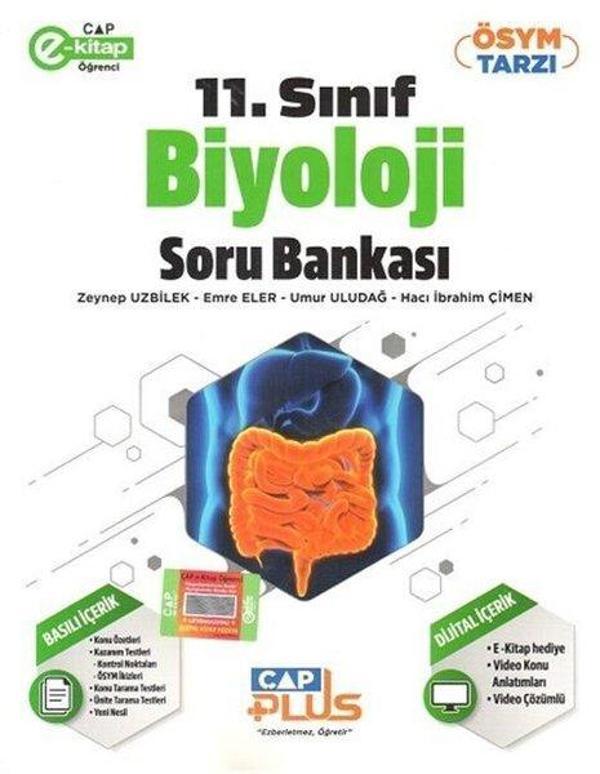2023 11.Sınıf Biyoloji Plus Soru Bankası - Çap Yayınları - Image 1
