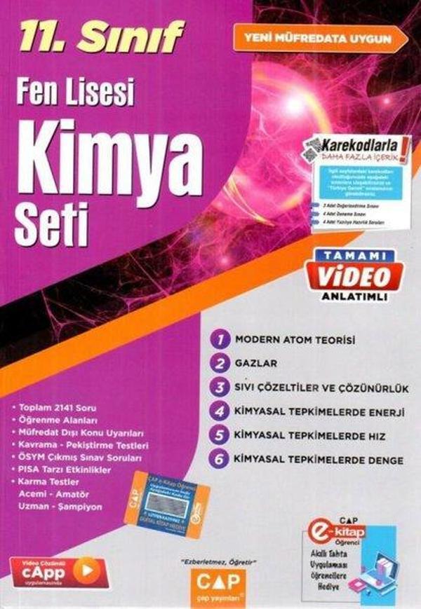 2023 9.Sınıf Fen Lisesi Kimya Seti - Çap Yayınları - Image 1