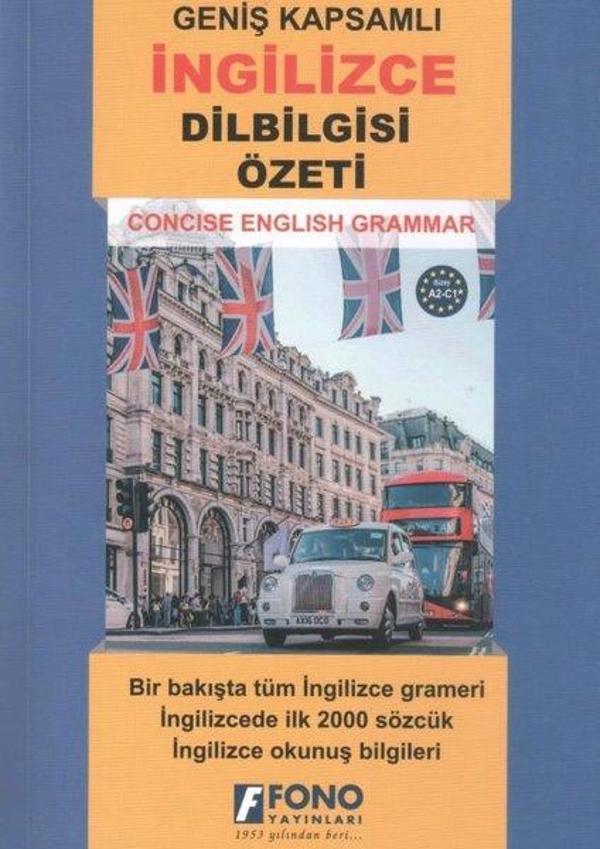 Geniş Kapsamlı İngilizce Dilbilgisi Özeti - Fono Yayınları - Image 1