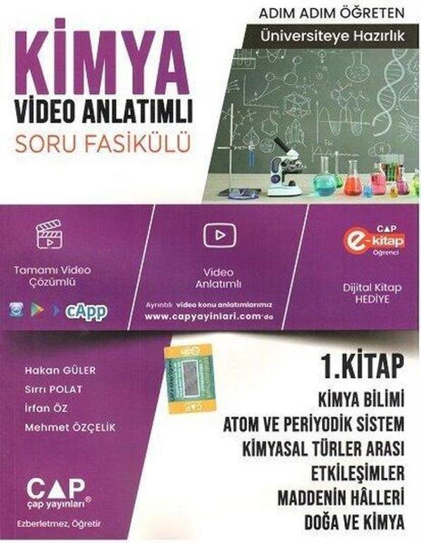 2023 TYT Kimya 1.Kitap Konu Anlatımlı Soru Bankası - Çap Yayınları - Image 1