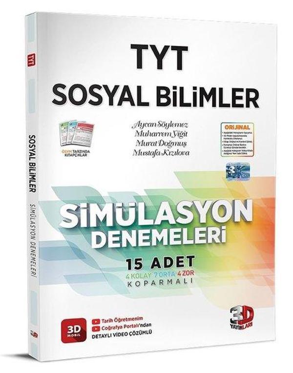 2023 TYT Simülasyon Sosyal Bilimler Denemeleri - 3D Yayınları - Image 1