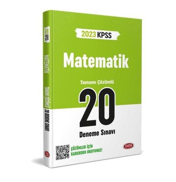 2023 KPSS Matematik Tamamı Çözümlü 20 Deneme Sınavı - Data Yayınları - Ders Kitapları - Image 1