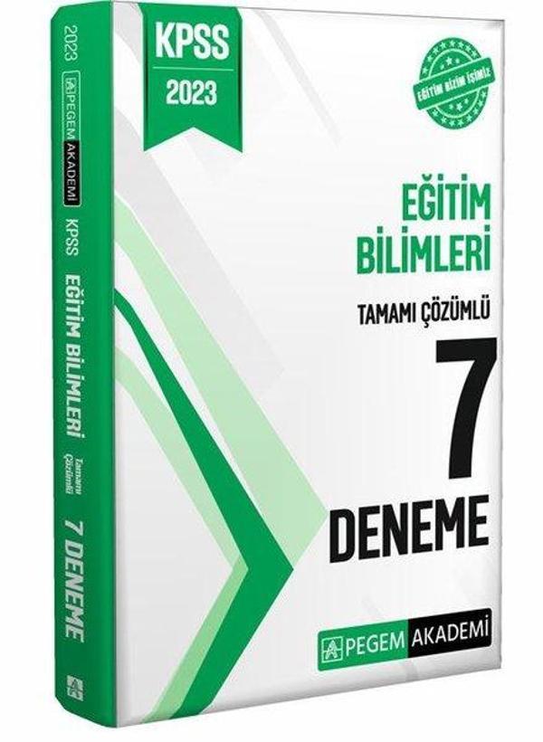 2023 KPSS Eğitim Bilimleri Tamamı Çözümlü 7 Deneme - Pegem Akademi Yayıncılık - Image 1